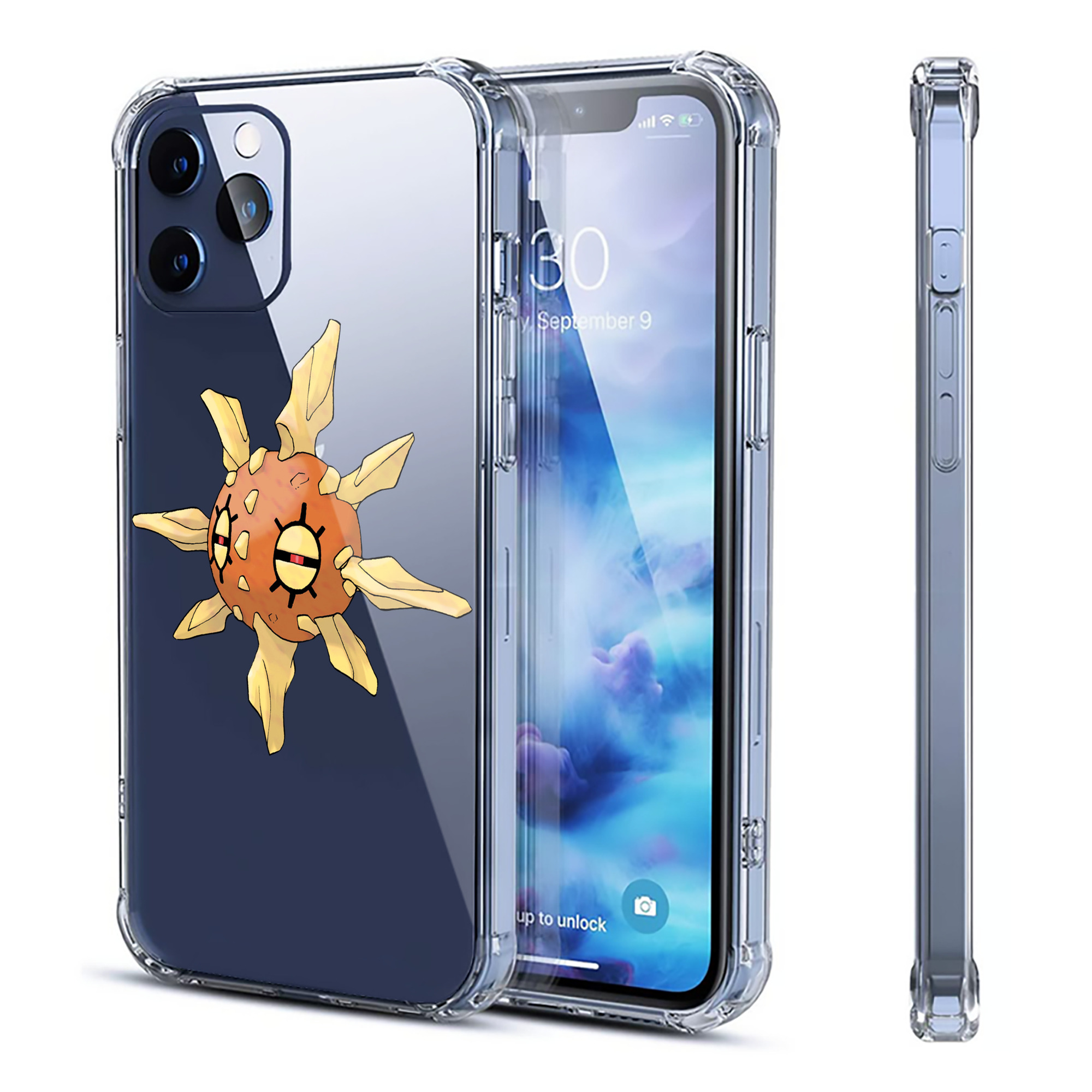 （画像用） ポケットモンスター Pokémon 【iPhone 12シリーズ対応】透明スマホケース（クリアソフトケース）